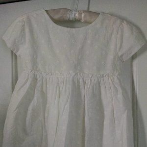 Gymboree White Floral embroider toddler dress NWT